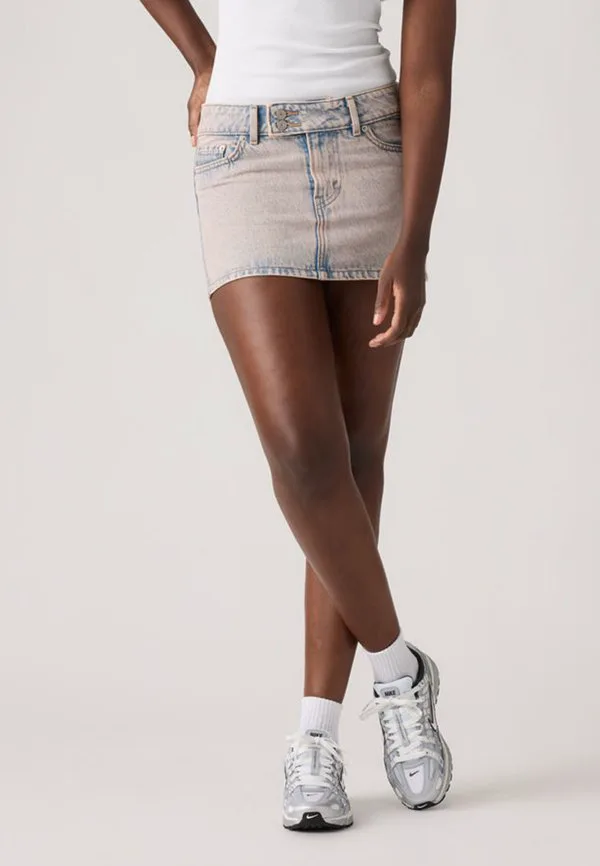 Супернизкая джинсовая юбка Levi'S, Rose Water Skirt