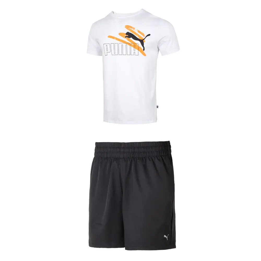 

Повседневная спортивная одежда для мужчин белого и черного цвета Puma, черный