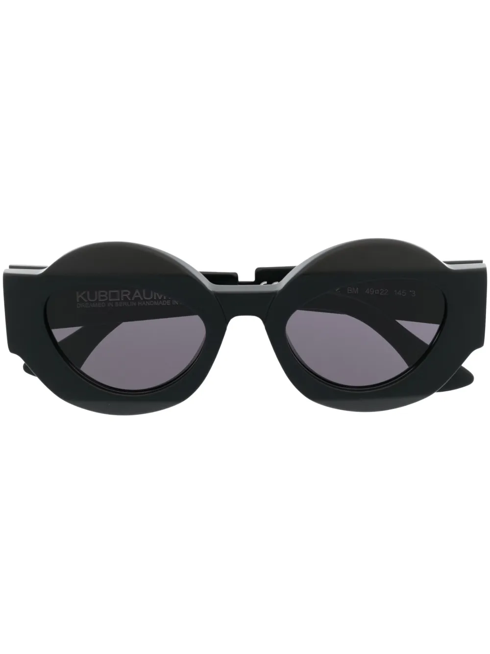 

Солнцезащитные очки в круглой оправе Kuboraum, черный