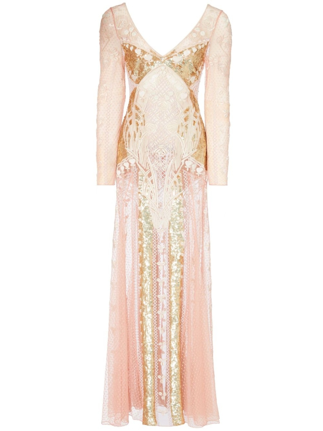

Temperley London платье макси Gigi, розовый