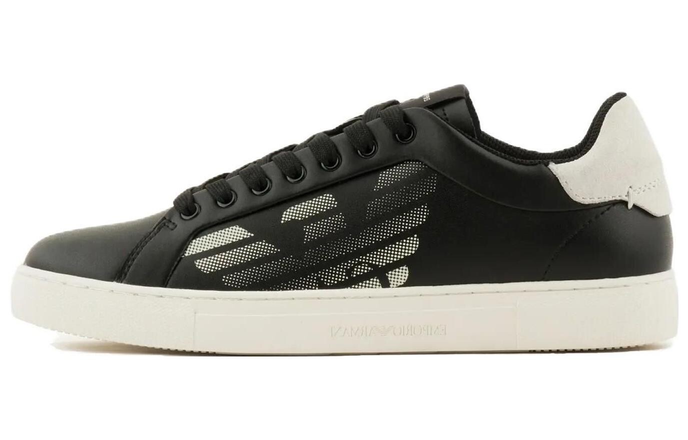 

Кроссовки EMPORIO ARMANI ASV Eagle-ebemllished Sneakers, черный/белый