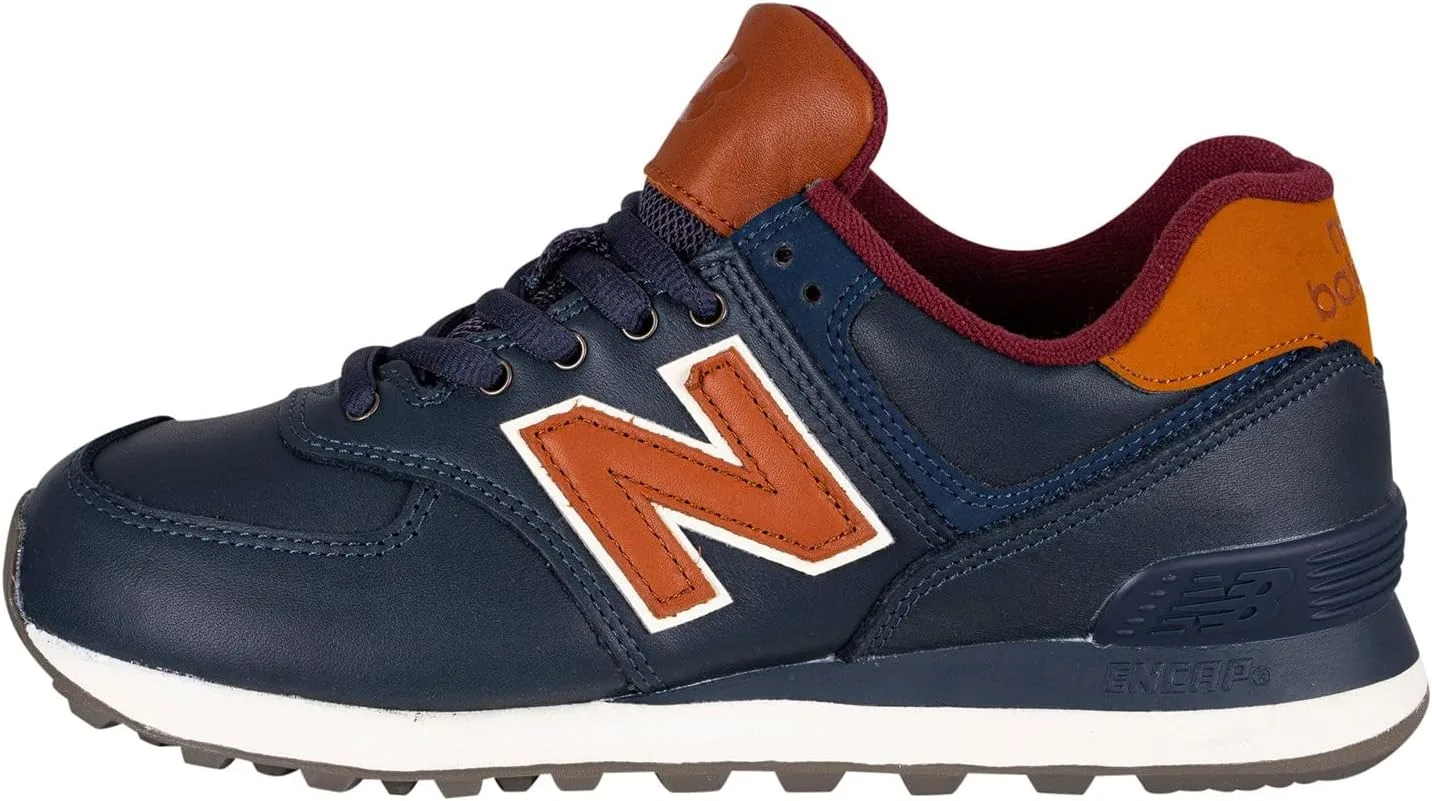 Мужские кроссовки New Balance 574, синий/коричневый — фото 2
