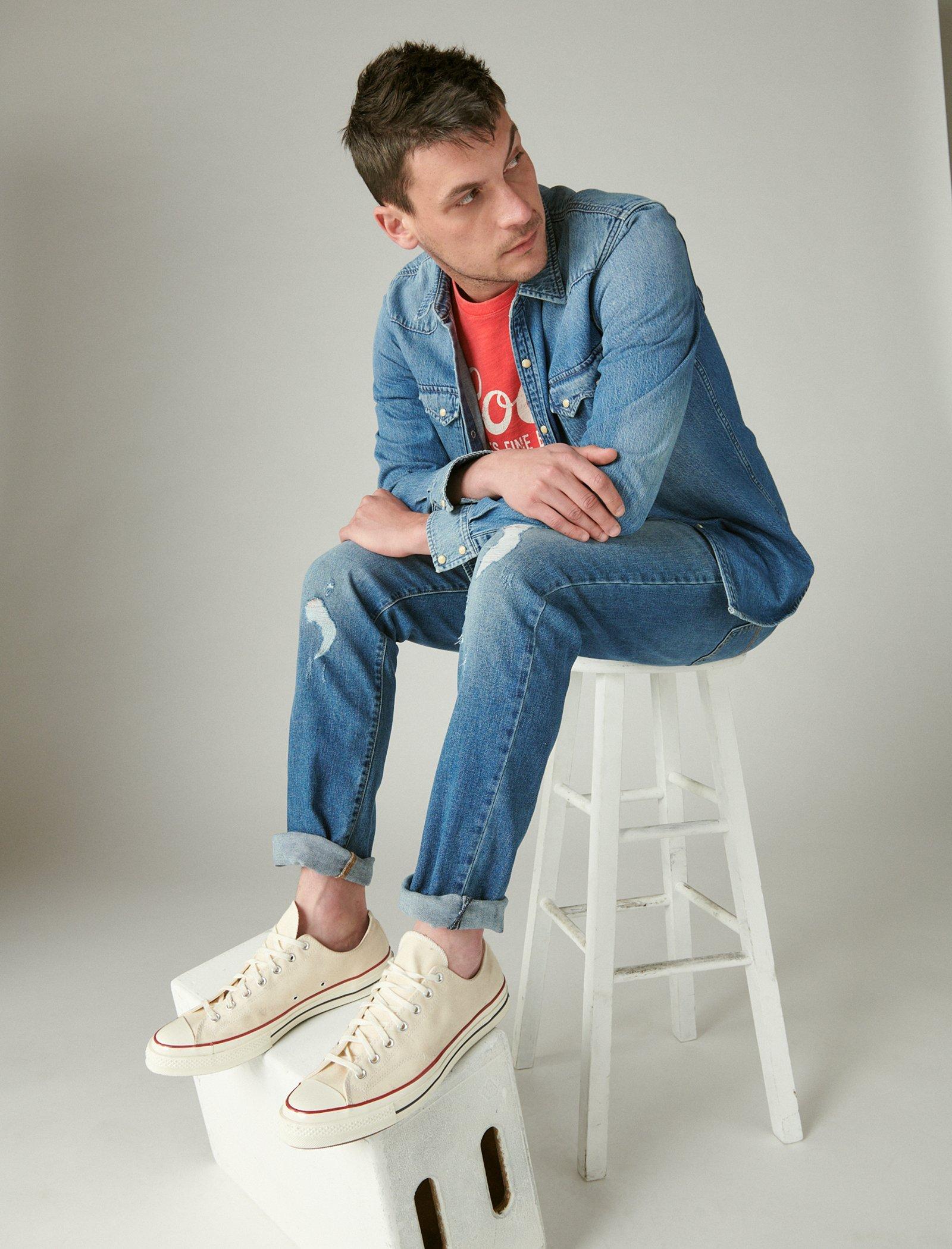 

Мужские джинсы Lucky Brand, цвет medium dark blue