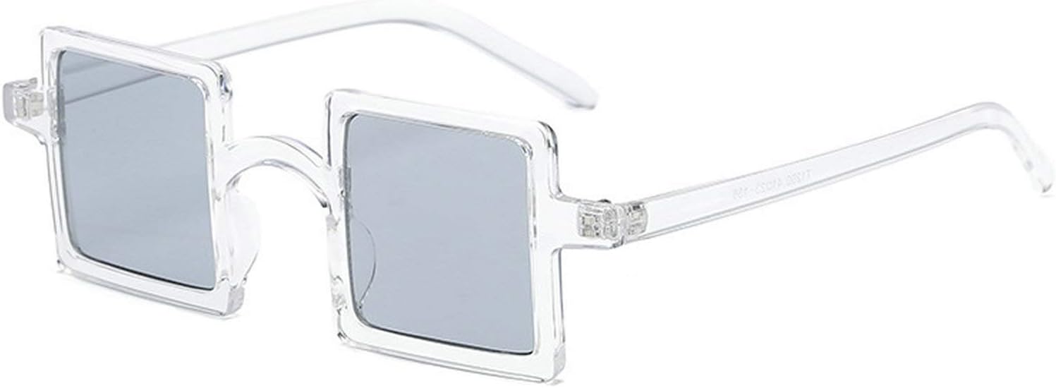 

Женские солнцезащитные очки в маленькой квадратной пластиковой оправе, модные винтажные солнцезащитные очки для женщин, мужские очки с защитой от УФ-излучения UV400 COTIA, Transparent Gray
