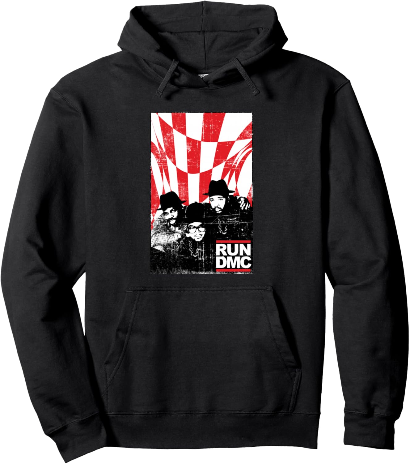 

Официальная винтажная клетчатая толстовка Run DMC, черная, Черный, Официальная винтажная клетчатая толстовка Run DMC, черная