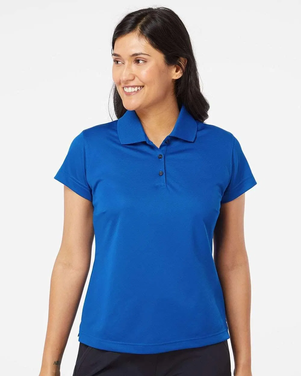 Женское поло Adidas, цвет Collegiate Royal