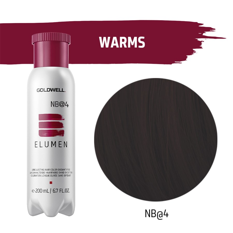 Краска для волос long lasting hair color oxidant-free Goldwell, nb@4, объем 200 мл — фото 2