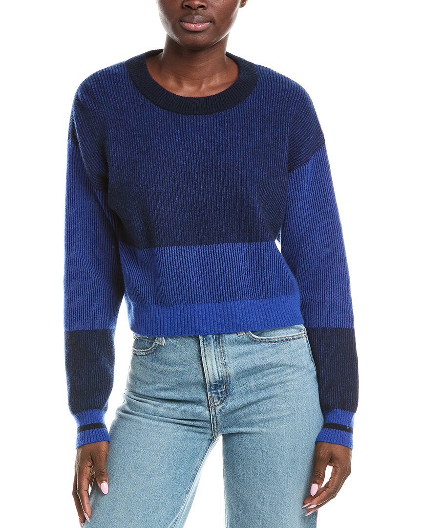 

Бродье Кэшмир Марли Плетеный кашемировый свитер Brodie Cashmere, синий