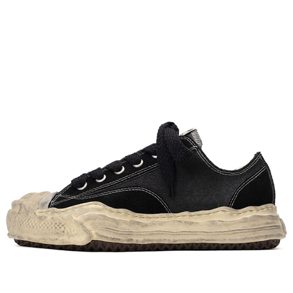 

Кроссовки Maison MIHARA YASUHIRO Hank Distressed Canvas Low 'Black', черный