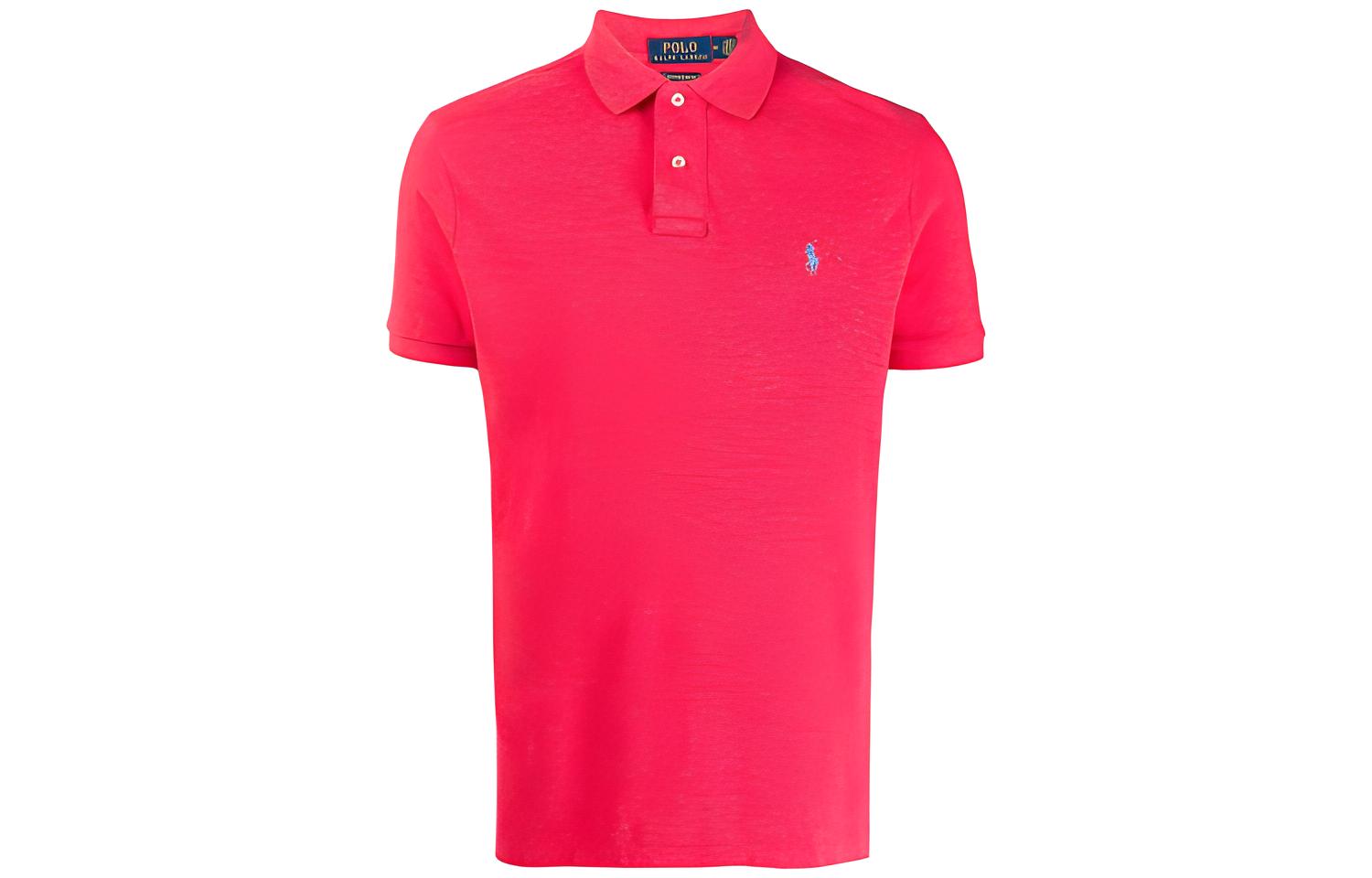 

Поло с вышитым логотипом Polo Ralph Lauren, розовый