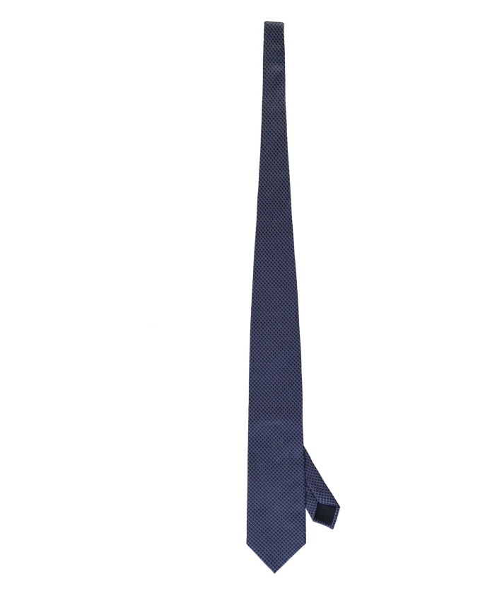 

Шелковый жаккардовый галстук Corneliani, синий