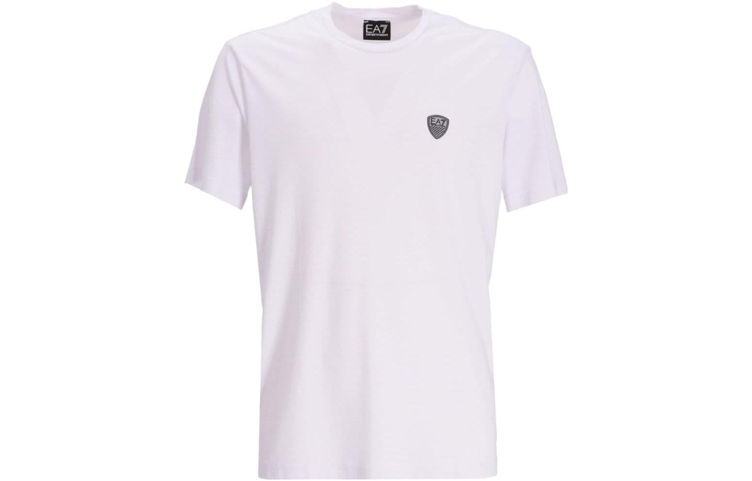 Футболка Ea7 Core Shield Crewneck EMPORIO ARMANI, белая — фото 2