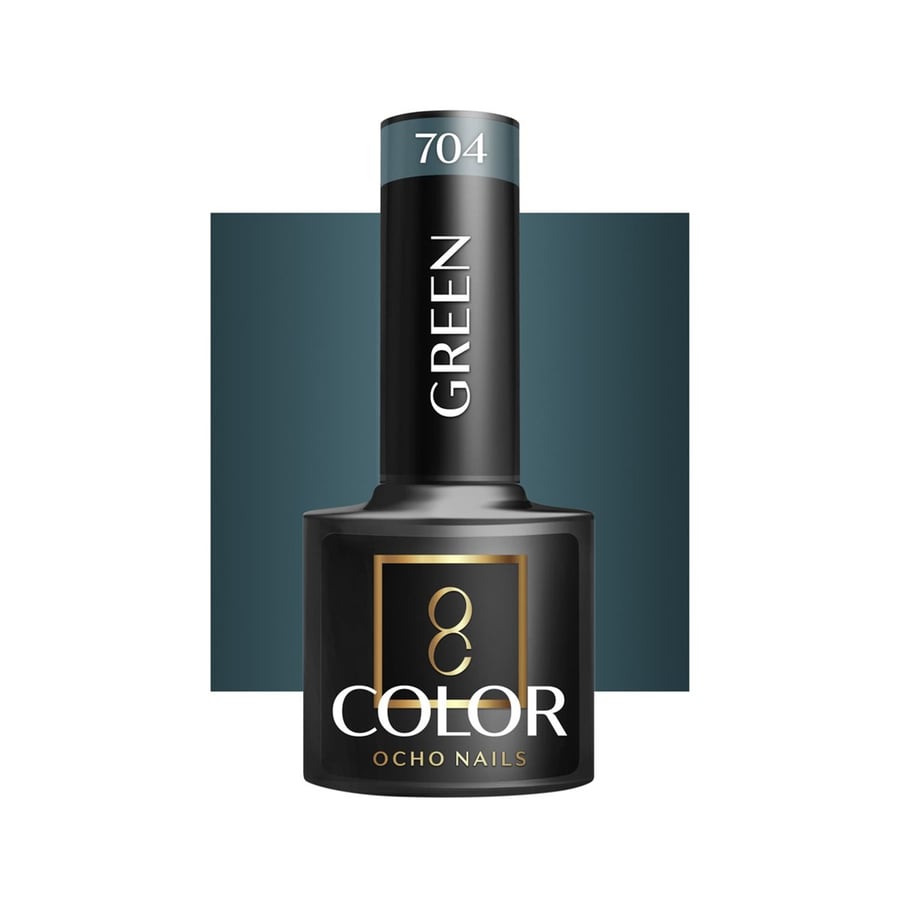 

OCHO NAILS Гибридный лак для ногтей зеленый 704 -5 г Active Shop