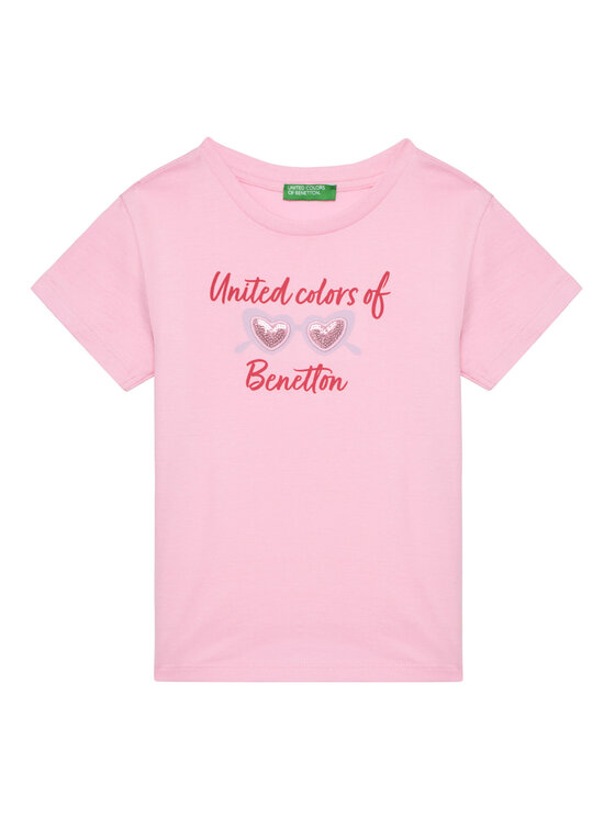 

Футболка обычного кроя 3I1XG10JB United Colors Of Benetton, розовый