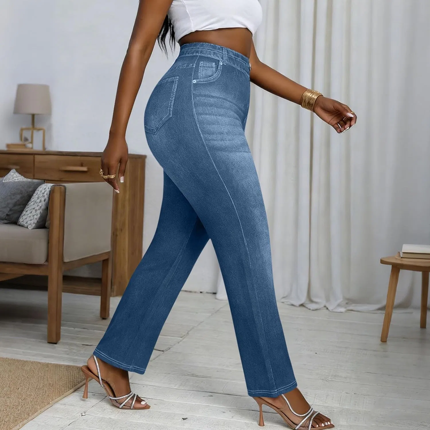 Джинсы Flare, Light Blue — фото 2