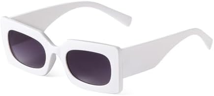 

Модные ретро-солнцезащитные очки в желтых прямоугольных оправах для женщин и мужчин, стильные зеленые солнцезащитные очки с широкой оправой MTZJH, C8 White Double Gray