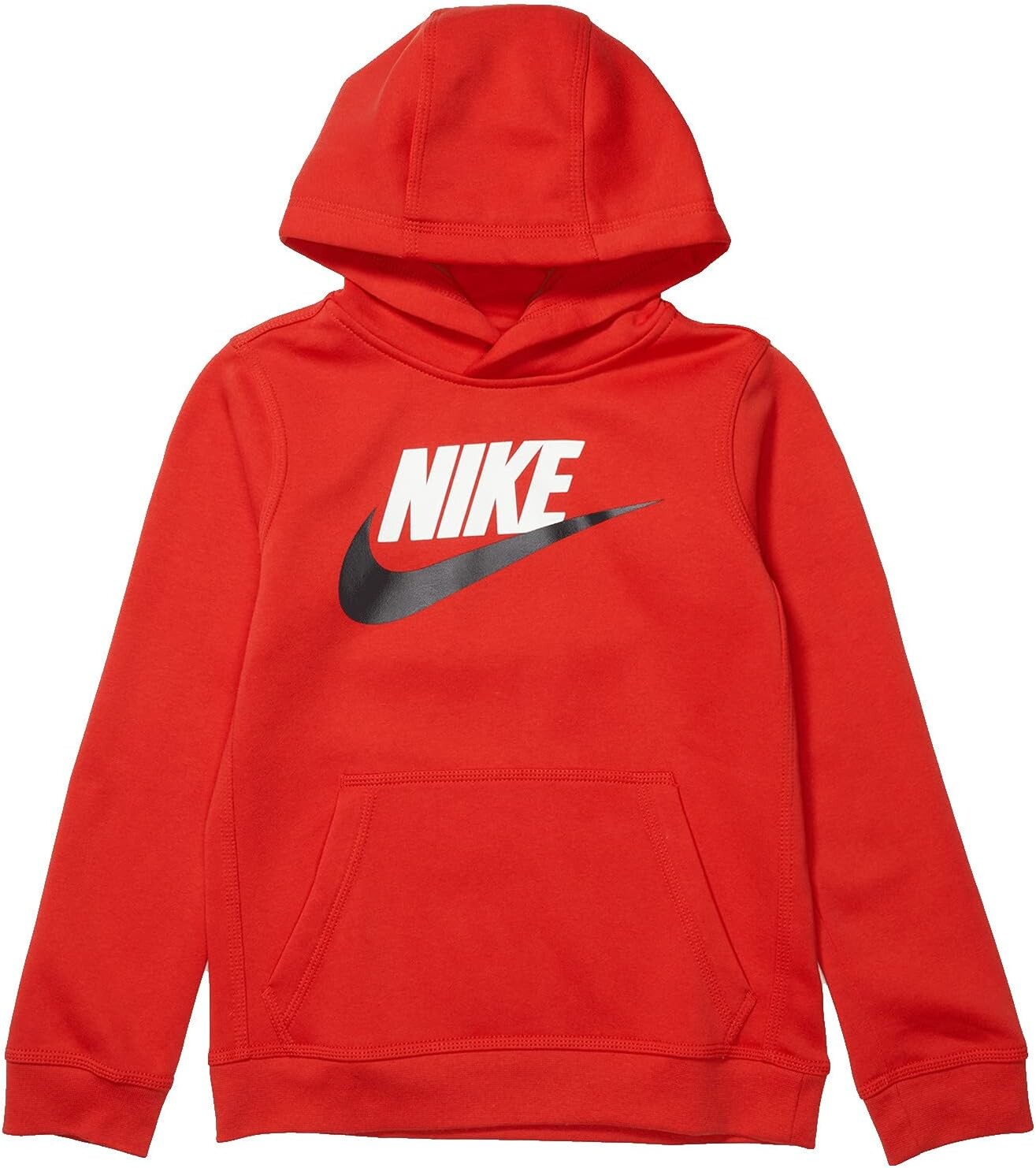 

Толстовка Nike Kids Sportswear Club + HBR Pullover, цвет University Red