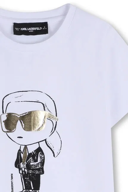 Футболка детская с коротким рукавом Karl Lagerfeld, белый — фото 4