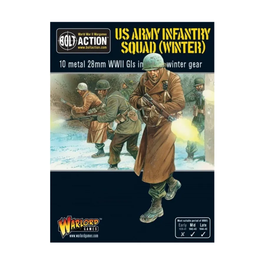 

Пехотный отряд армии США (зима), Bolt Action - US Army (28mm)