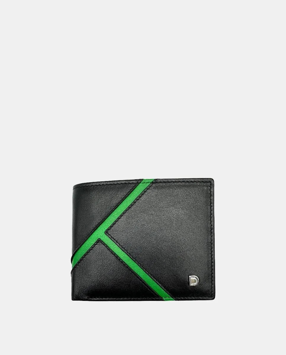 

Маленький мужской кошелек из телячьей кожи наппа с монетницей Dudu, черный