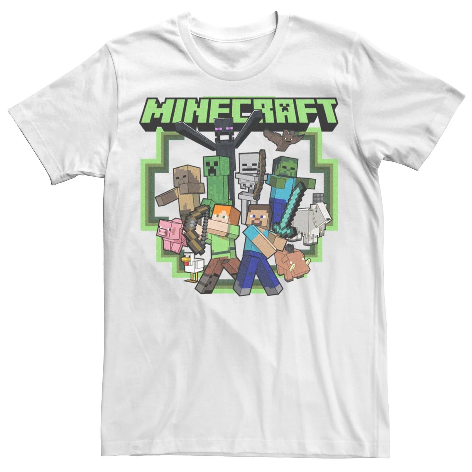 

Мужская футболка Minecraft All Aboard Build Create Explore Licensed Character