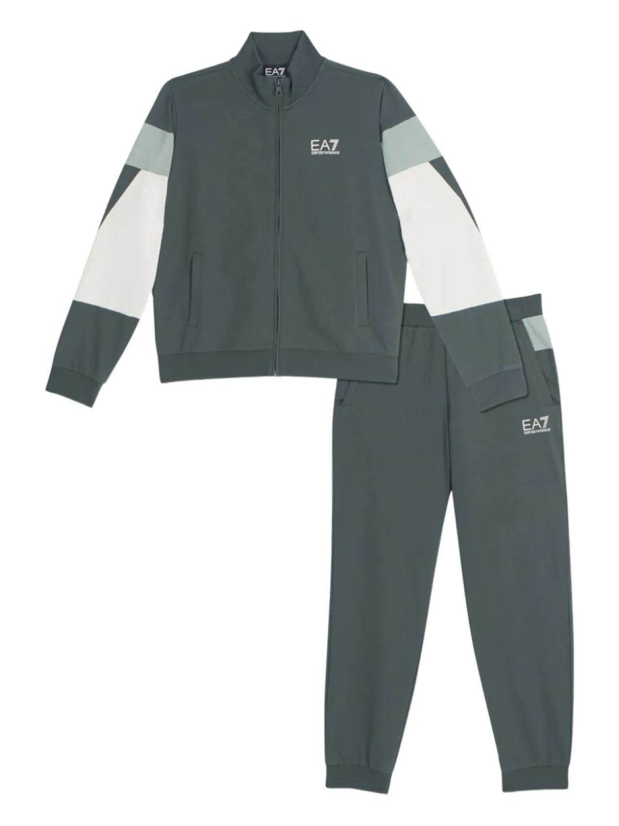 

Детский спортивный костюм с логотипом Emporio Armani Kids, зеленый