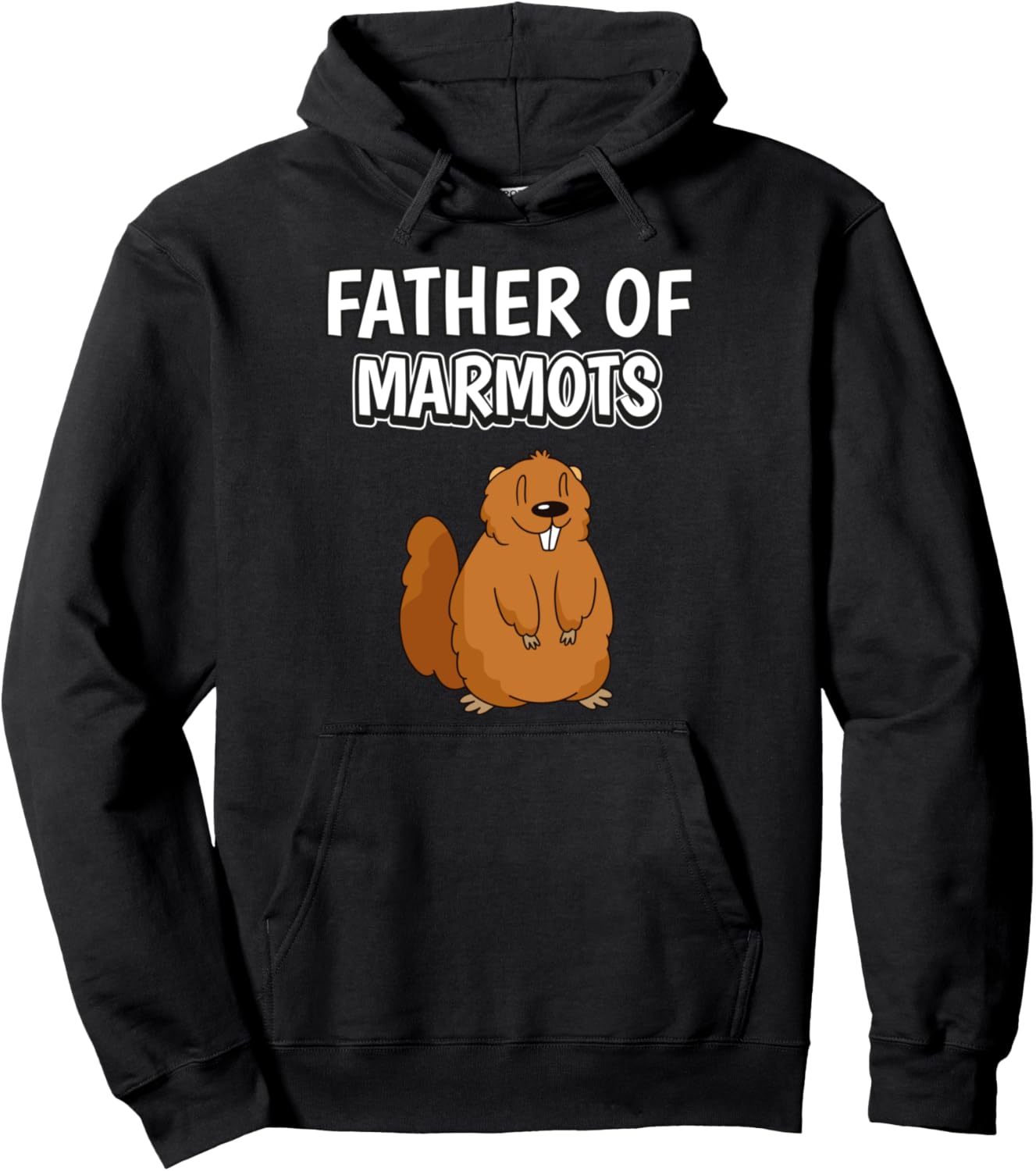 

Мужская и детская толстовка Marmot Papa ко Дню отца Отец Marmot Funny Marmot Outfits, черный