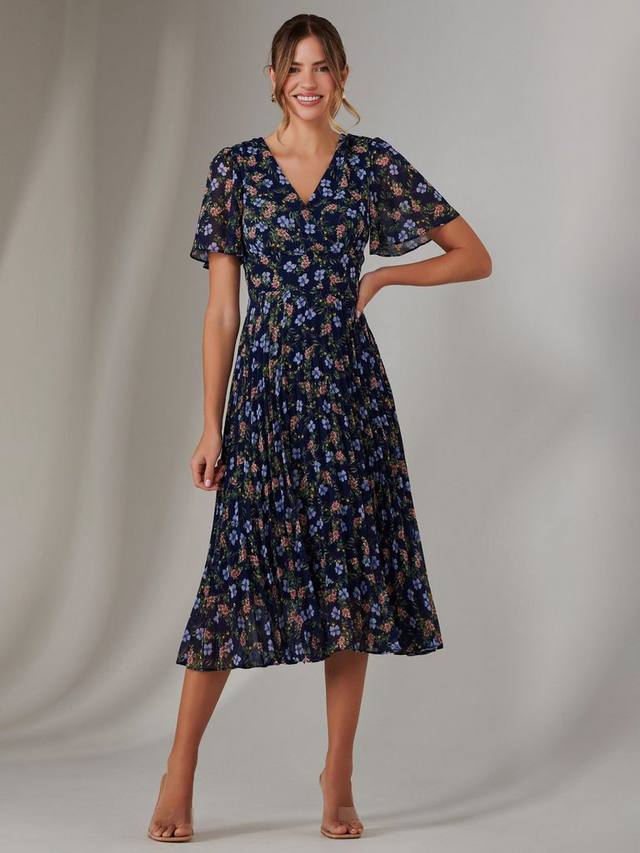 

Платье мидакси с цветочным запахом Jolie Moi, цвет Navy Blue