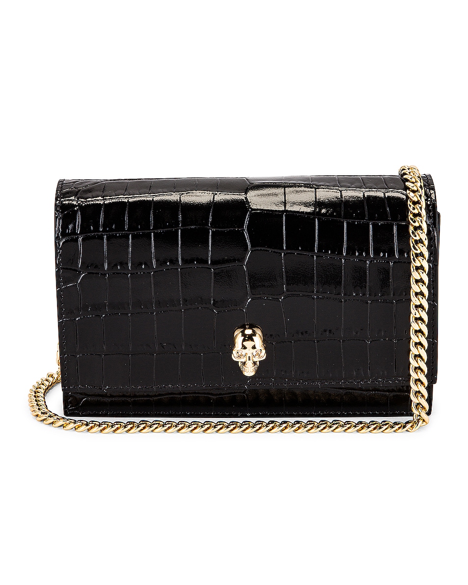 

Маленькая сумка с черепом Mcqueen, Black