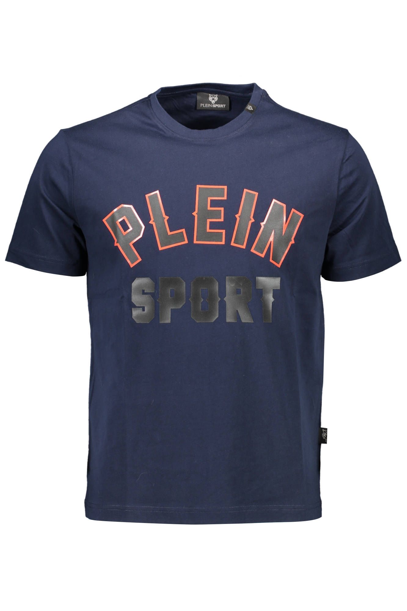 

Синяя хлопковая мужская футболка Plein Sport