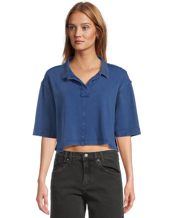 

Рубашка поло Free People Denmark Polo, цвет Bellweather Blue
