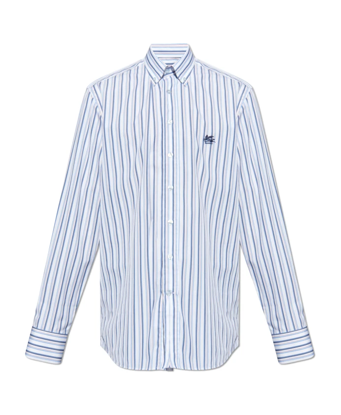 

Полосатая рубашка Etro, синий