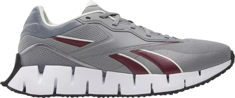 

Кроссовки Zig Dynamica 4 'Pure Grey Classic Maroon', серый