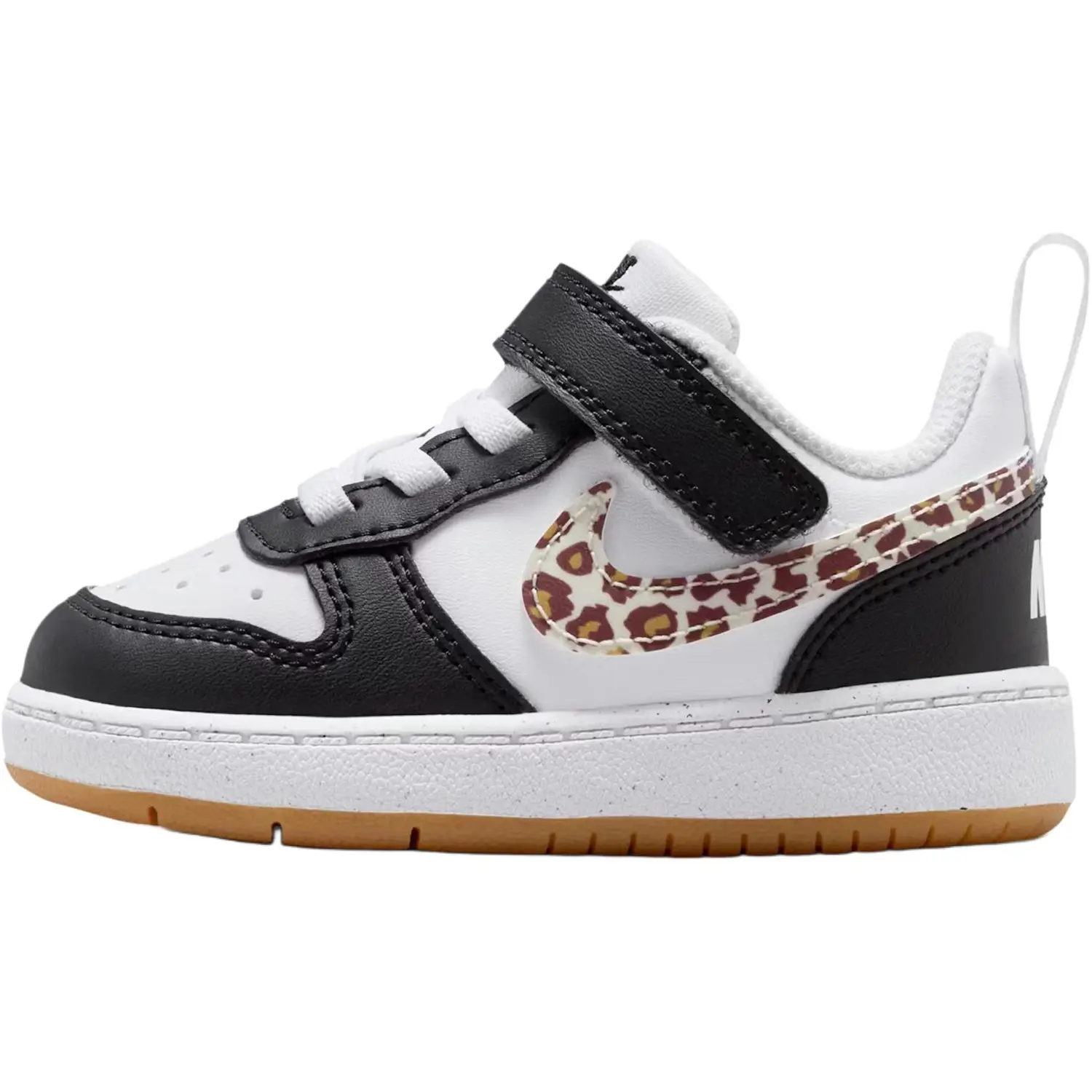 

Nike Детские удобные низкие туфли Court Borough для малышей, черные и белые, для младенцев и детей младшего возраста