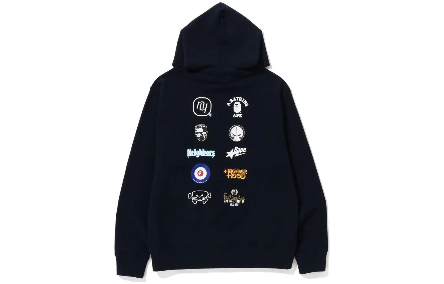 Свитшот Neighborhood X унисекс A Bathing Ape, темно-синий — фото 4