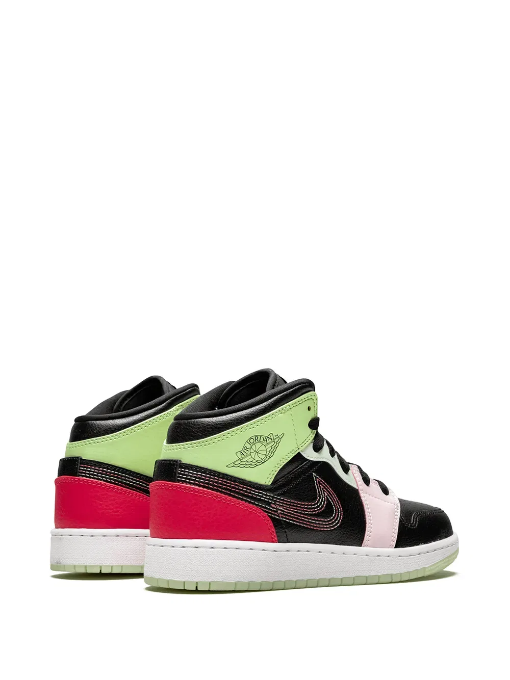 Кроссовки Air Jordan 1 Mid SE Jordan Kids, черный — фото 3