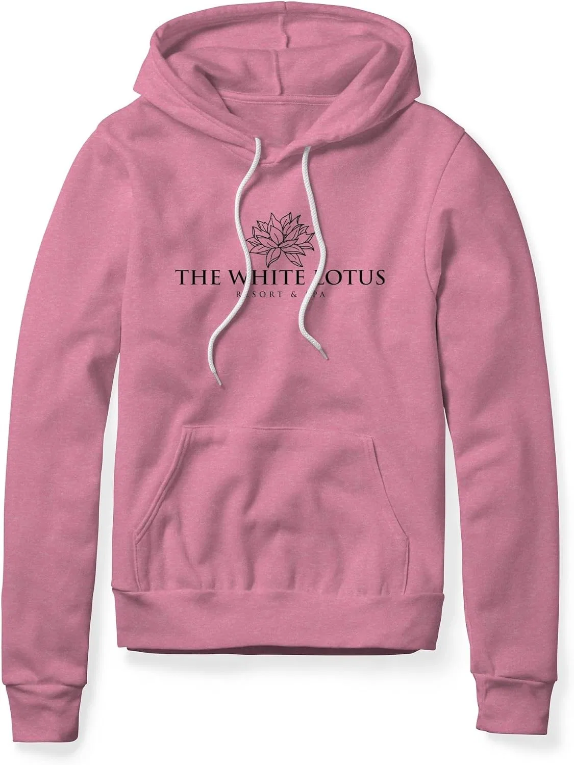 Худи флисовое, White Lotus Logo, женское, Heather Pink