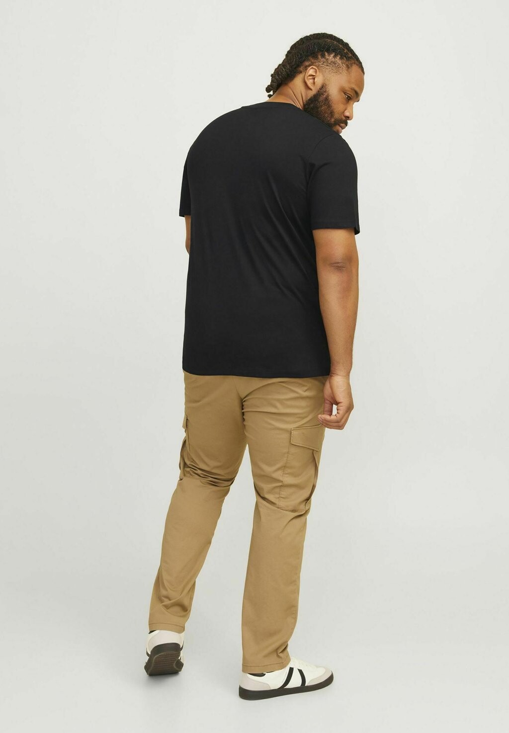 

Футболки с принтом PLUS SIZE LOGO Jack & Jones, черный