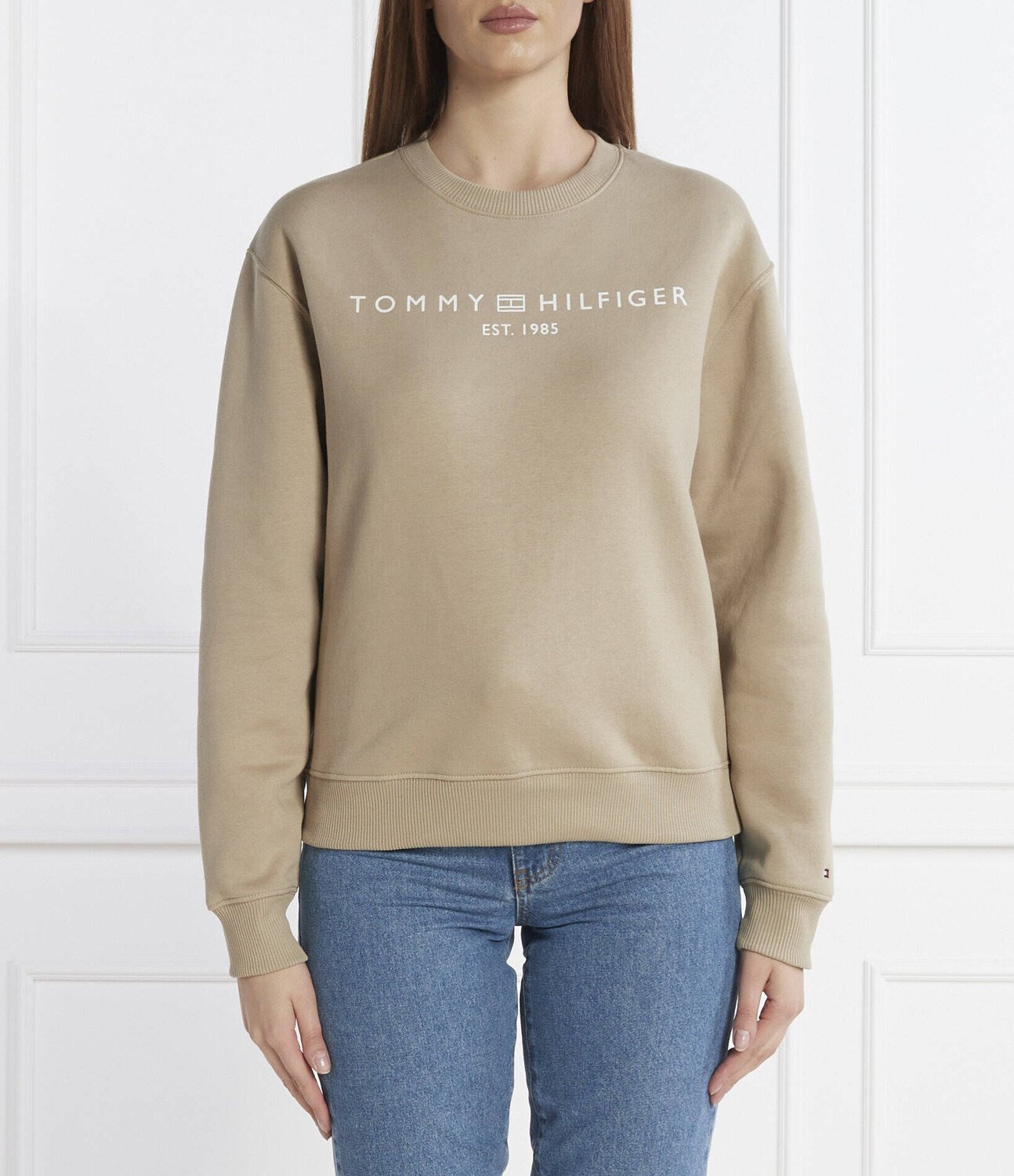 

Толстовка Tommy Hilfiger CORP LOGO Regular Fit, бежевый