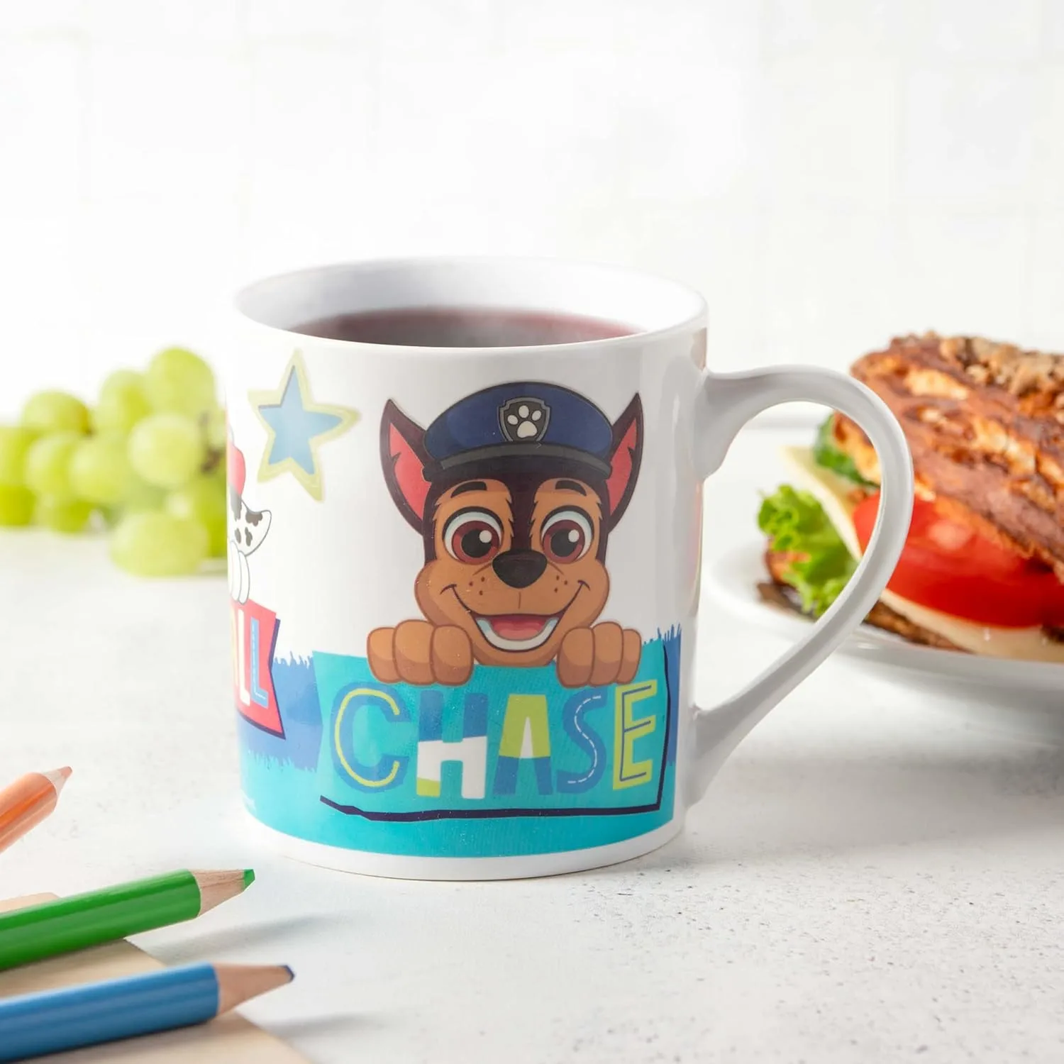 Paw Patrol кружка для детей с эффектом смены цвета от 40 °C - Magic Mug 230 мл - идея подарка для девочек и мальчиков - в красочной подарочной коробке, White p:os — фото 3