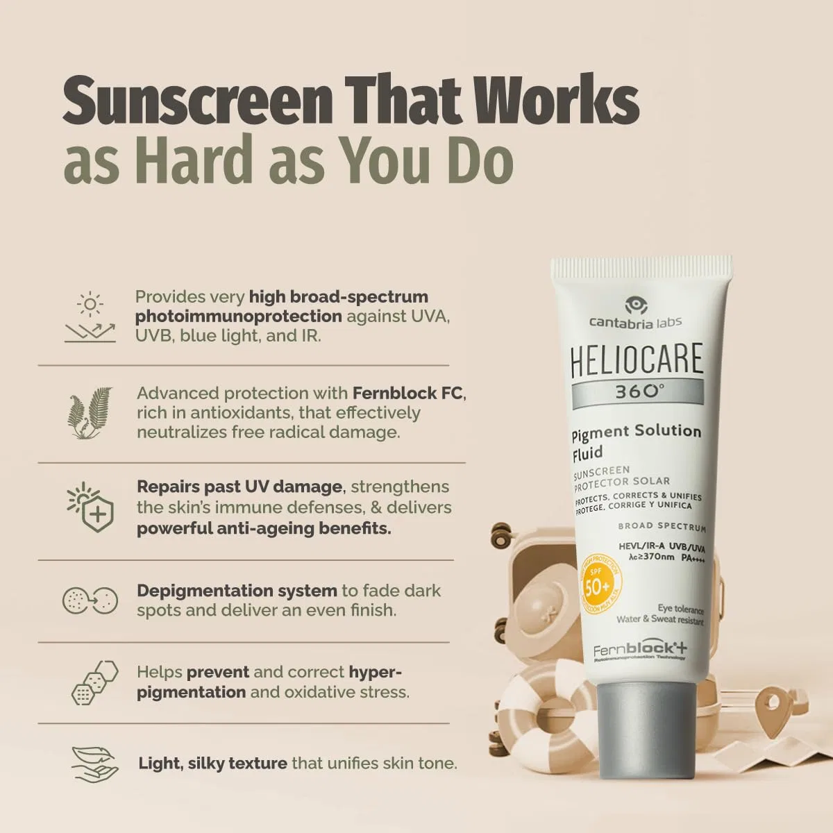Флюид Heliocare 360 Pigment Solution Fluid Spf50, 50 мл Heliocare — фото 3