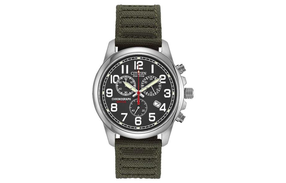 

CITIZEN Часы Ecology Drive Collection Light Powered Quartz Movement Nylon Strap Watch Men's Watch Black Dial