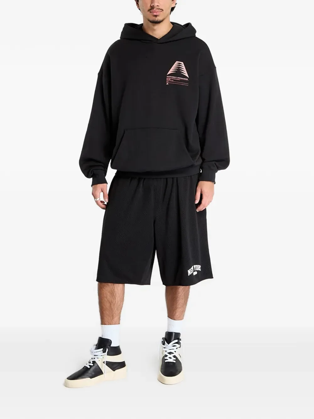 Толстовка с принтом "Schematic" Энтони Эдвардса Adidas, черный — фото 2