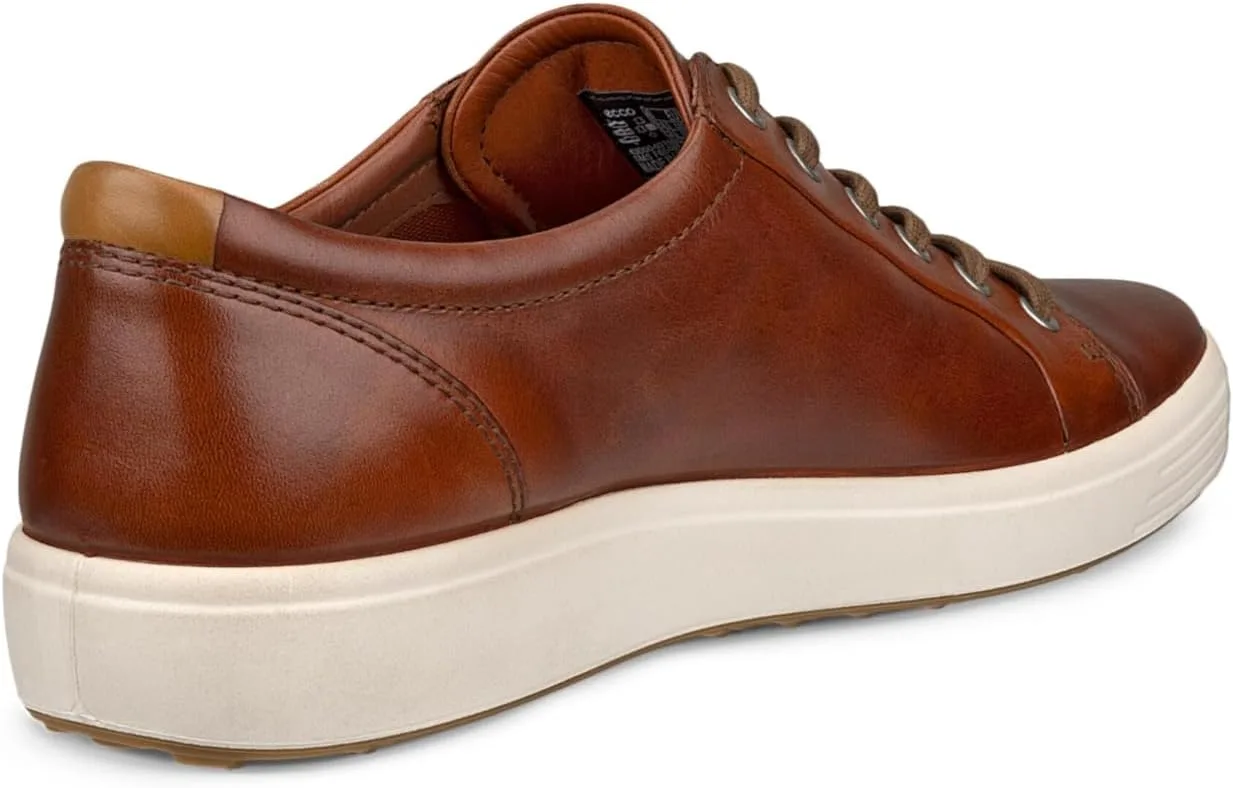 Мужские низкие кроссовки ECCO Soft 7, коньячный — фото 2