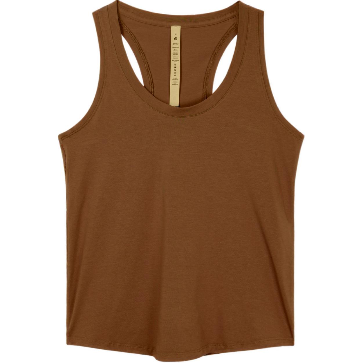 

Майка женская средней длины Lululemon, roasted коричневый/rtdb