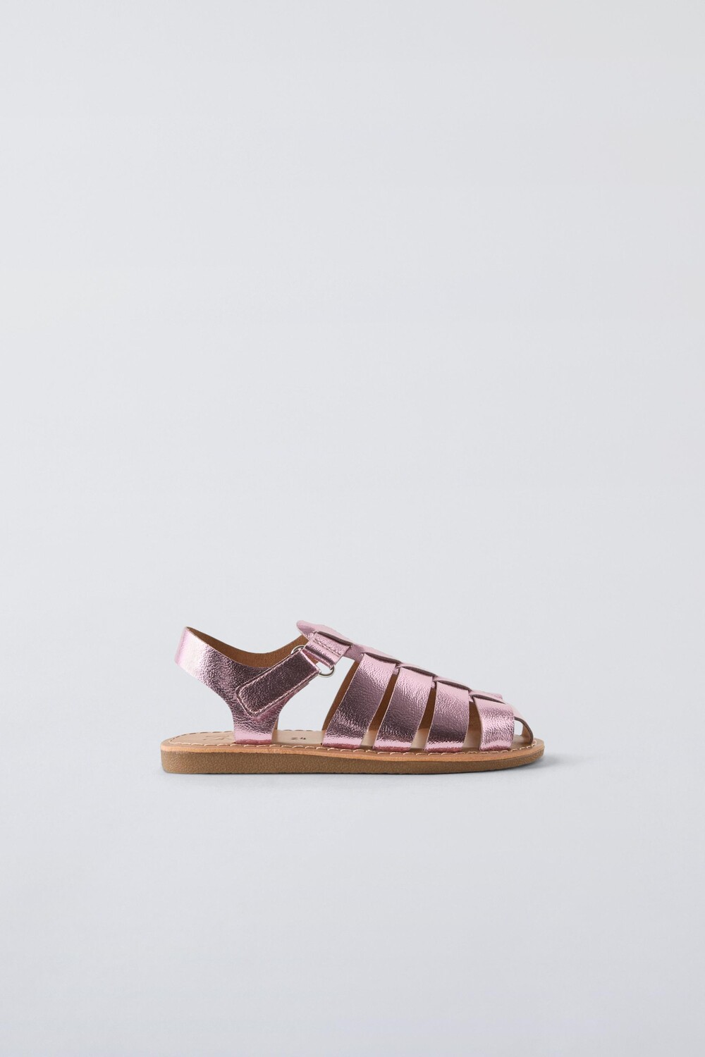 

Металлические сандалии ZARA, розовый