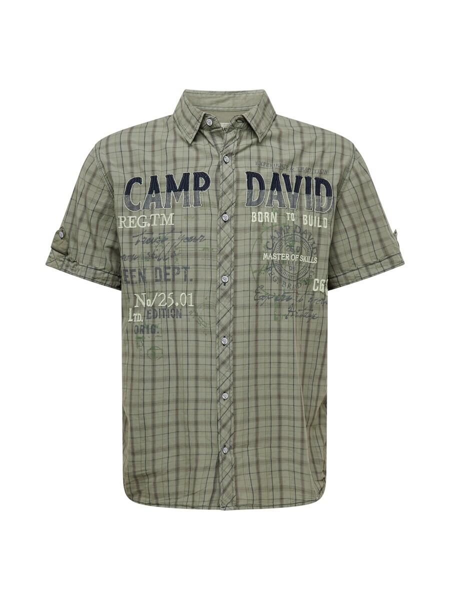 

Повседневная рубашка CAMP DAVID Regular fit Button Up Shirt, оливковый