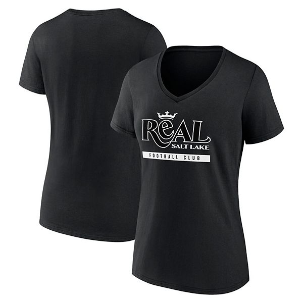 

Женская футболка Fanatics Branded Real Salt Lake Fundamentals Stealth с V-образным вырезом Unbranded