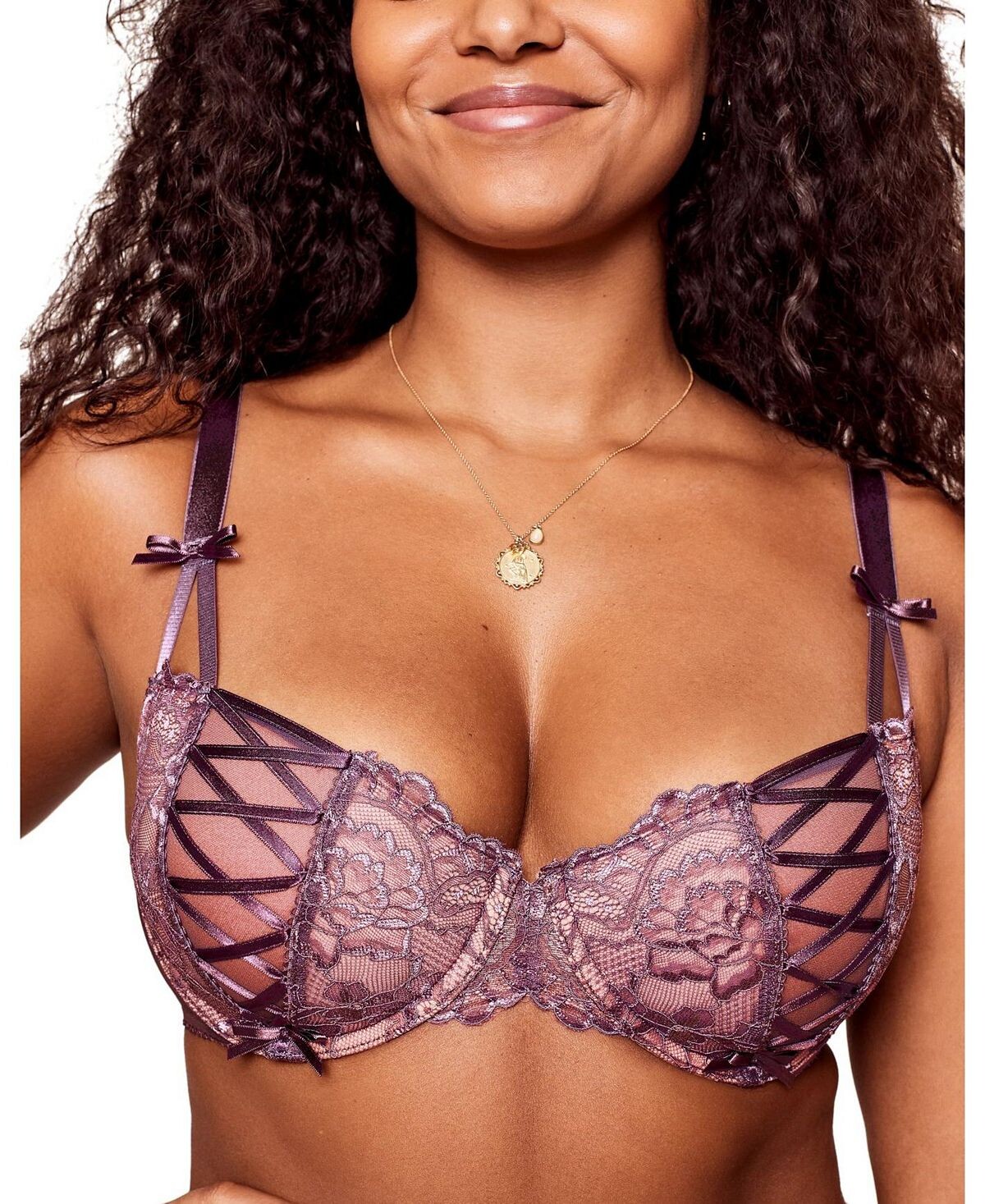 

Женский контурный бюстгальтер-балконет Enny больших размеров Adore Me