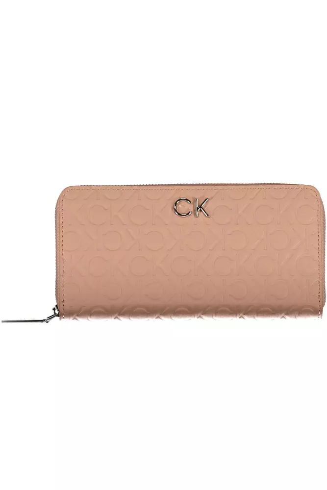 

Розовый женский кошелек из полиэстера Calvin Klein